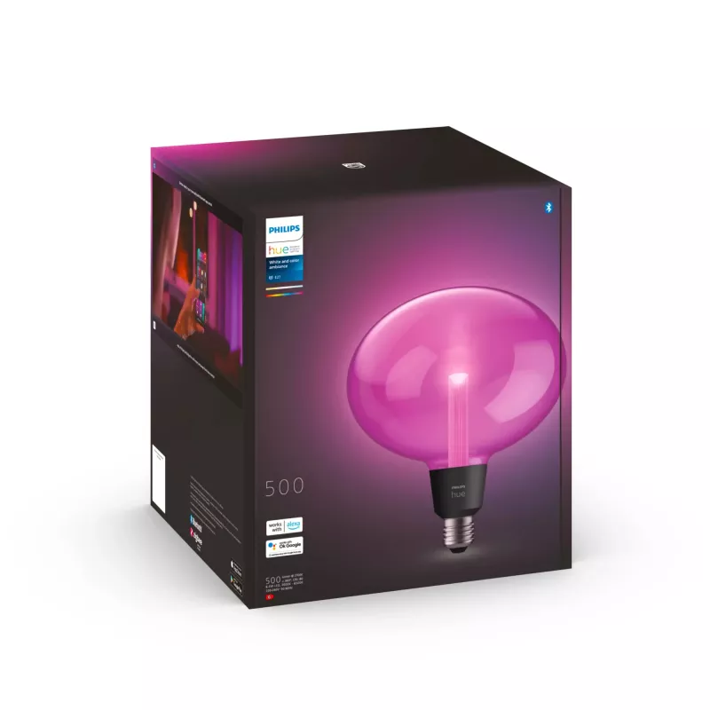 Philips Hue balta and colour ambience Ellipse - E27 viedā spuldze