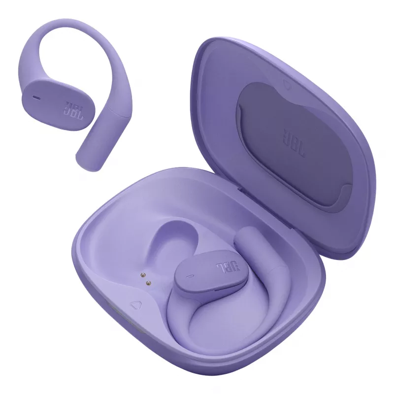 JBL Sense Lite austiņas bezvadu, auss āķītis, mūzika, Bluetooth, violetas