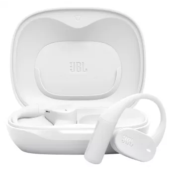 Austiņas JBL Sense Lite — Bezvadu Bluetooth, auss āķītis, intraaurālas, 20–20000 Hz, 83,5 g, balta