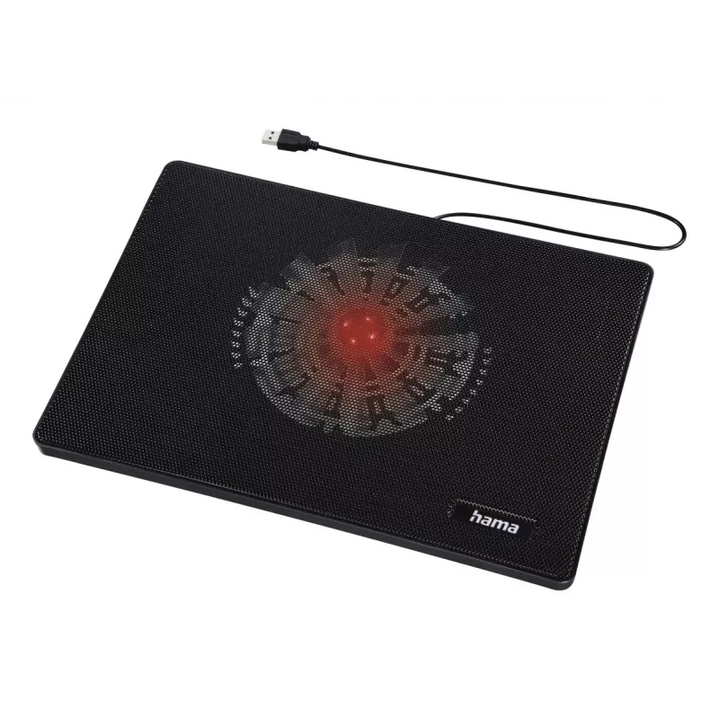 Hama plāns klēpjdatora dzesēšanas paliktnis 39,6 cm (15,6 collas) Melns