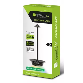 Techly I-LAMP-TABLE3 galda lampa SMD LED modulis 1 W SMD LED D melna