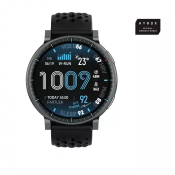 Viedpulkstenis Amazfit Active Max apaļš AMOLED 1,5 collu 480×480 skārienekrāns 64 MB RAM 4 GB 658 mAh melns