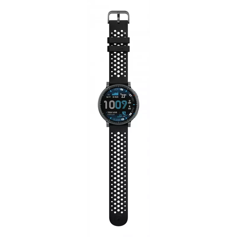 Viedpulkstenis Amazfit Active Max apaļš AMOLED 1,5 collu 480×480 skārienekrāns 64 MB RAM 4 GB 658 mAh melns