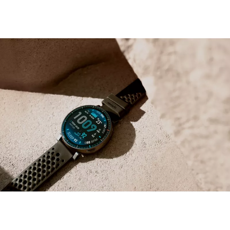 Viedpulkstenis Amazfit Active Max apaļš AMOLED 1,5 collu 480×480 skārienekrāns 64 MB RAM 4 GB 658 mAh melns