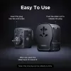 Iekštelpu maiņstrāvas mobilās ierīces lādētājs UGREEN 55001 — 2× USB-C, 100–240V, ātrā uzlāde, melns/pelēks