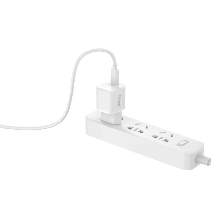 Equip 1 pieslēgvietas 20 W USB-C PD lādētājs, iekštelpu, maiņstrāva, balts, 100–240 V
