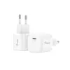 Equip 1 pieslēgvietas 20 W USB-C PD lādētājs, iekštelpu, maiņstrāva, balts, 100–240 V