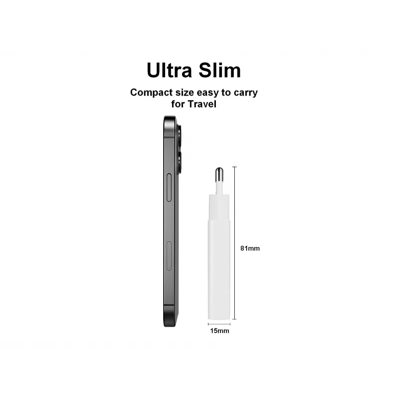 Sienas lādētājs EQUIP 1-Ports 20W GaN USB-C PD — 100–240V ieeja, 12V maks. izeja, balts