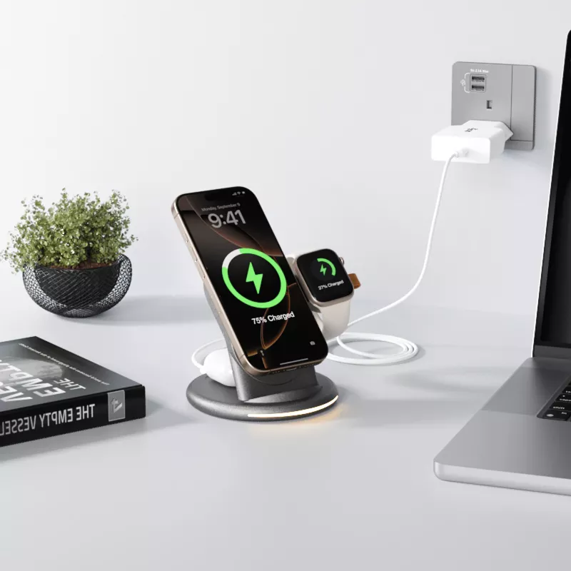 Sienas lādētājs EQUIP 1-Ports 20W GaN USB-C PD — 100–240V ieeja, 12V maks. izeja, balts