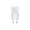 EQUIP 2‑portu 20W GaN plāns USB PD lādētājs — USB‑C x1, USB‑A x1, ieeja 100–240 V, maks. izeja 12 V, balts