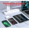 EQUIP 2‑portu 20W GaN plāns USB PD lādētājs — USB‑C x1, USB‑A x1, ieeja 100–240 V, maks. izeja 12 V, balts