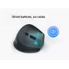 EQUIP ergonomiskā labās rokas vertikālā bezvadu pele 1600 DPI, RF Wireless + Bluetooth, uzlādējama, 6 pogas, melna
