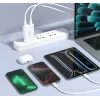 EQUIP 2-Port 30W GaN plāns USB-C PD lādētājs — 2 USB-C pieslēgvietas, 100–240V ieeja, maks. 20V izeja, balts