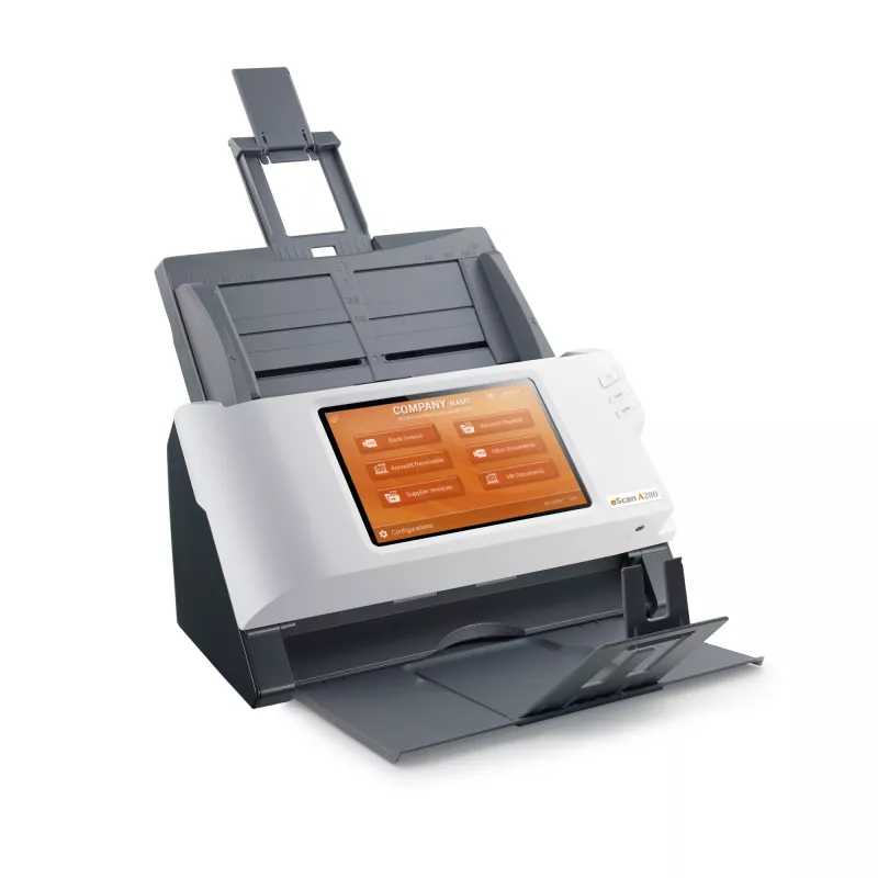 Plustek eScan A280 Enterprise ADF skeneris 600 x 600 DPI A4 Melns, Balts