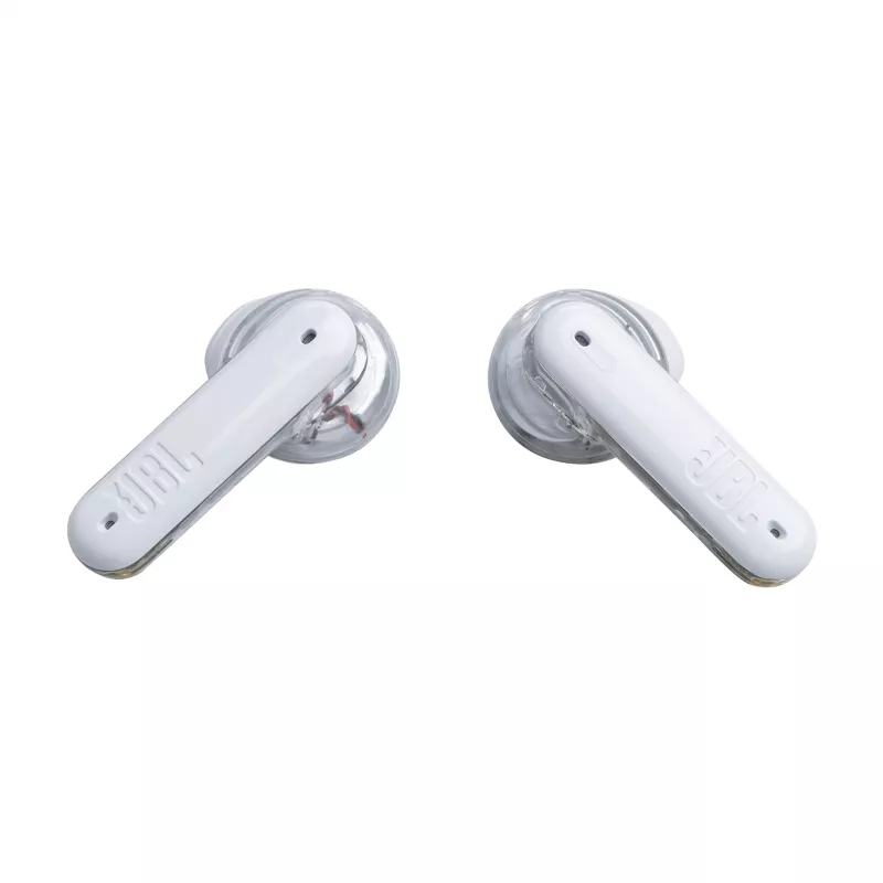 JBL Tune Flex Ghost Edition austiņu komplekts True Wireless Stereo (TWS) Ievietojamās Zvani/Mūzika Bluetooth Caurspīdīgas, Baltas