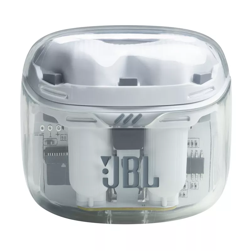 JBL Tune Flex Ghost Edition austiņu komplekts True Wireless Stereo (TWS) Ievietojamās Zvani/Mūzika Bluetooth Caurspīdīgas, Baltas
