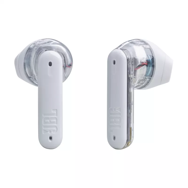 JBL Tune Flex Ghost Edition austiņu komplekts True Wireless Stereo (TWS) Ievietojamās Zvani/Mūzika Bluetooth Caurspīdīgas, Baltas