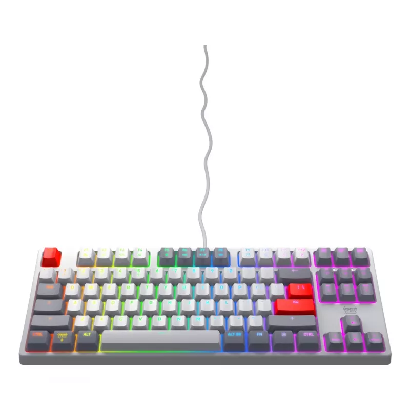 Mehāniskā spēļu tastatūra CHERRY K4V2 RGB Tenkeyless vadu USB 67 taustiņi