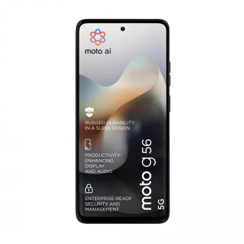 Viedtālrunis MOTOROLA moto g56 5G 6,72 collu (17,1 cm) Hybrid Dual SIM, MediaTek Dimensity 7060 2,6 GHz, 8 GB RAM, 256 GB, 5200 mAh, melns