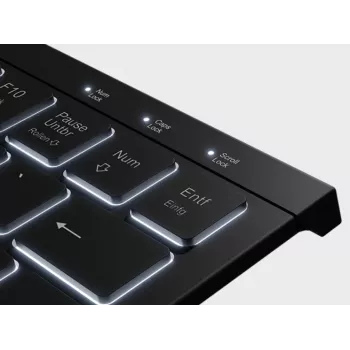 KeySonic KSK-5010ELC (DE) klaviatūra mājām USB QWERTZ vācu Melna