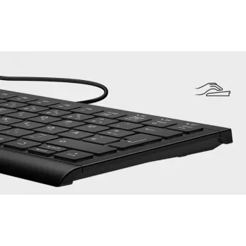 KeySonic KSK-5010ELC (DE) klaviatūra mājām USB QWERTZ vācu Melna