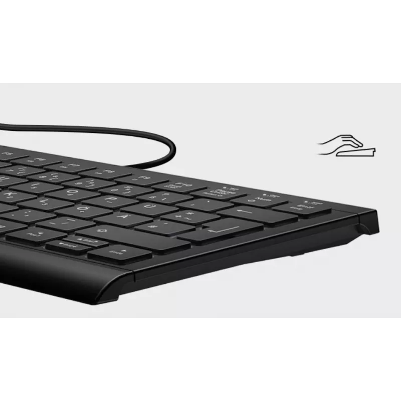 KeySonic KSK-5010ELC (DE) klaviatūra mājām USB QWERTZ vācu Melna