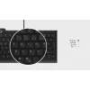 KeySonic KSK-5010ELC (DE) klaviatūra mājām USB QWERTZ vācu Melna