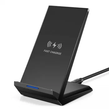 Iekštelpu lādētājs 2GO 797330 Viedtālrunis Melns USB Bezvadu Ātrā uzlāde