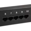 Equip 25 portu Cat.3 RJ45 ISDN sadales panelis, melns