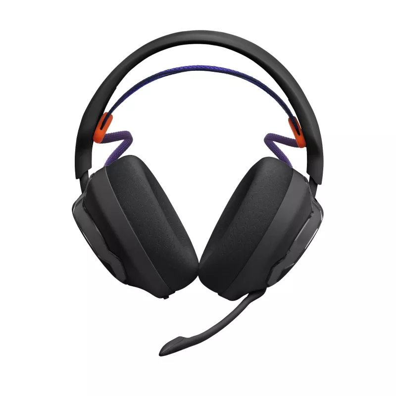 Austiņas JBL Quantum 650 — bezvadu spēļu austiņas, Bluetooth, USB‑C, apkārtauss, melnas, 20–20 000 Hz, 331,5 g