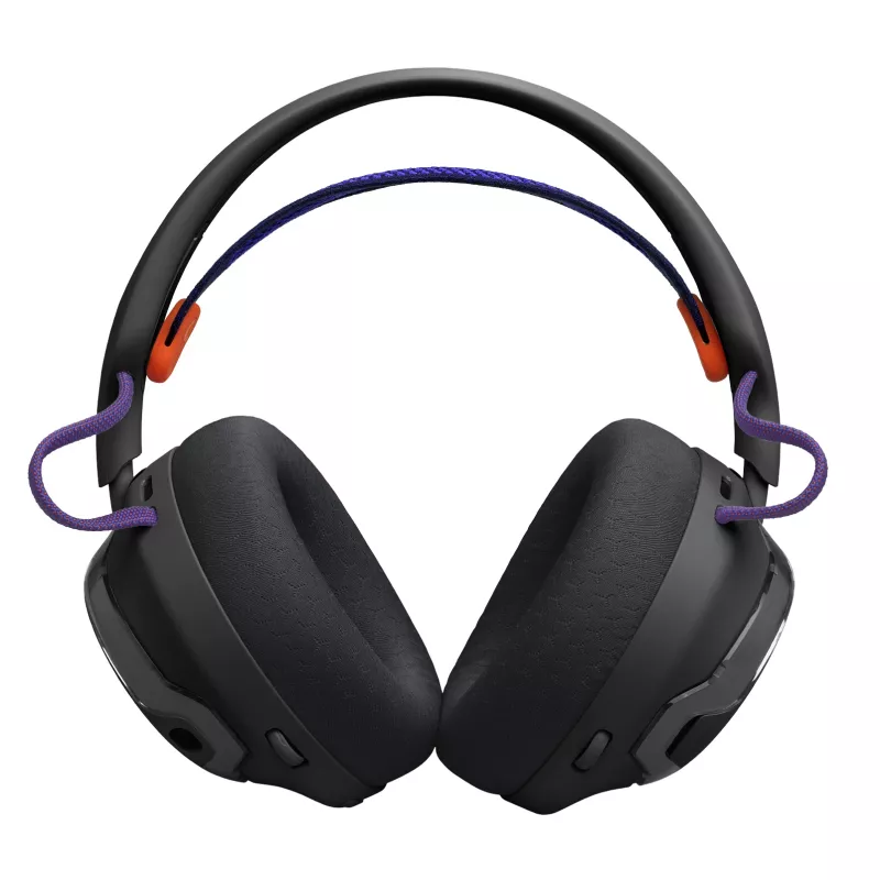 Austiņas JBL Quantum 650 — bezvadu spēļu austiņas, Bluetooth, USB‑C, apkārtauss, melnas, 20–20 000 Hz, 331,5 g