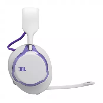 Austiņas JBL Quantum 650 — Bezvadu Bluetooth, USB-C, Apkārtauss, Galvas lente, Balts, 20–20000 Hz