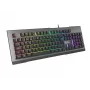 GENESIS Rhod 500 RGB klaviatūra Spēlēm USB QWERTY Portugāļu Melns, Sudrabs