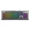 GENESIS Rhod 500 RGB klaviatūra Spēlēm USB QWERTY Portugāļu Melns, Sudrabs