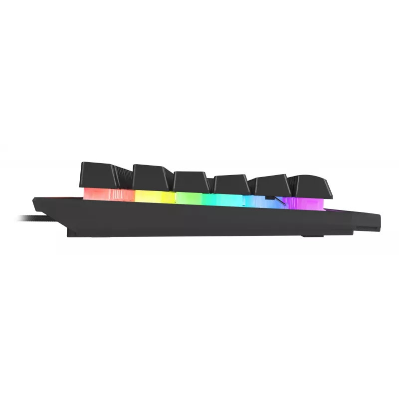 GENESIS Rhod 500 RGB klaviatūra Spēlēm USB QWERTY Portugāļu Melns, Sudrabs