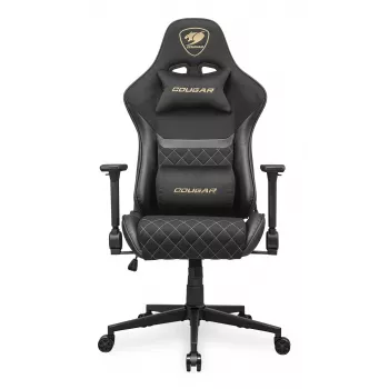 Universāla spēļu krēsla COUGAR Gaming Armor One V2 Gold F Upholstered polsterēts sēdeklis Melns Zelts
