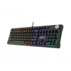 MSI FORGE GK320 RED tastatūra Spēlēm USB QWERTY angļu Melns