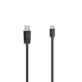 USB kabelis Hama 00200657 1m USB A USB C USB 3.2 Gen 2 10 Gbit/s melns