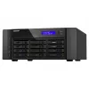 NAS tornis QNAP TS-h1290FX — EPYC 7302P 3.0 GHz, 128 GB DDR4, 12 nodalījumi, QuTS hero, melns