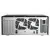 NAS tornis QNAP TS-h1290FX — EPYC 7302P 3.0 GHz, 128 GB DDR4, 12 nodalījumi, QuTS hero, melns