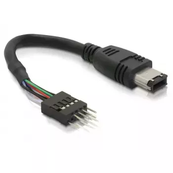 FireWire kabelis DeLOCK 82379 0.016 m melns vīrišķais/vīrišķais