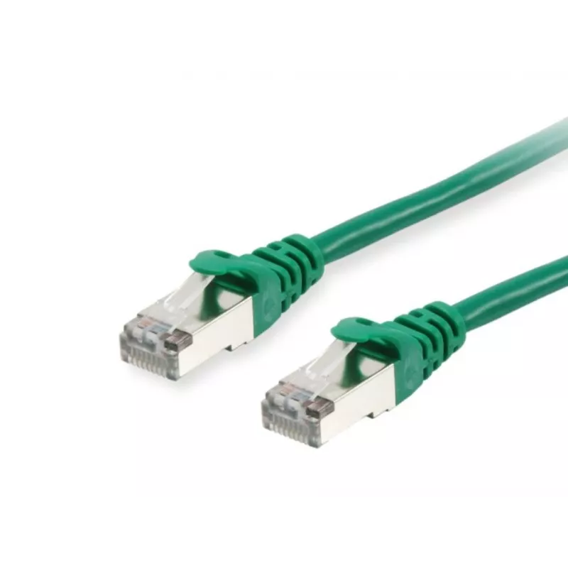 Equip Cat.6 S/FTP komutācijas kabelis, 1,0 m, zaļš, 1 m, Cat6, S/FTP (S-STP), RJ-45, RJ-45, zaļš