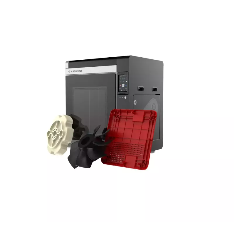 3D printeris Flashforge Creator 4A — būvēšanas tilpums 400×350×500 mm, 1,75 mm kvēldiegs, maks. gultnes temperatūra 120 °C, Wi‑Fi