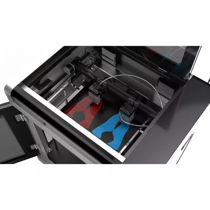 3D printeris Flashforge Creator 4A — būvēšanas tilpums 400×350×500 mm, 1,75 mm kvēldiegs, maks. gultnes temperatūra 120 °C, Wi‑Fi