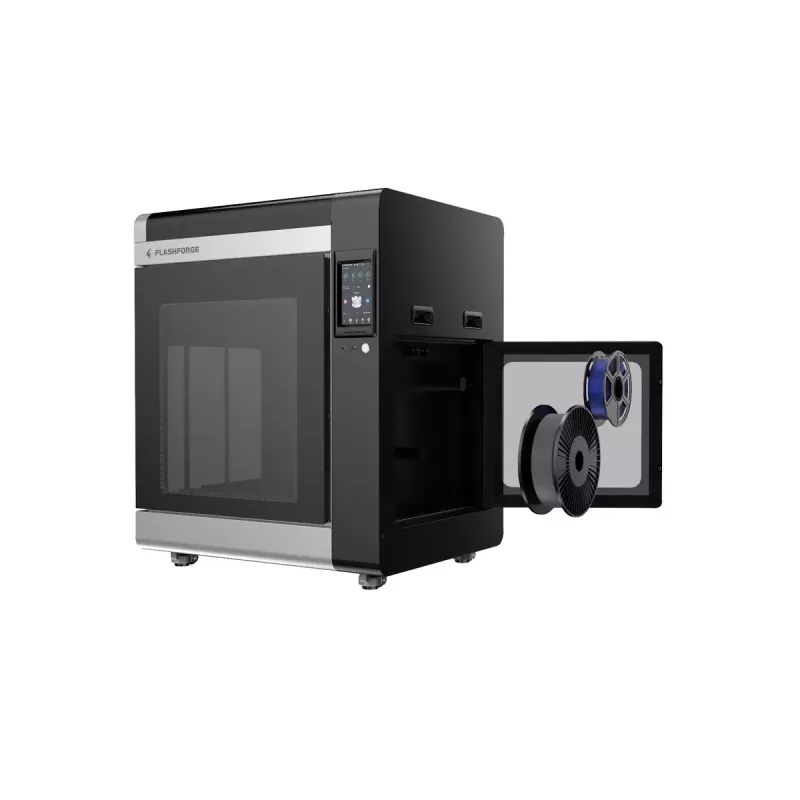 3D printeris Flashforge Creator 4A — būvēšanas tilpums 400×350×500 mm, 1,75 mm kvēldiegs, maks. gultnes temperatūra 120 °C, Wi‑Fi