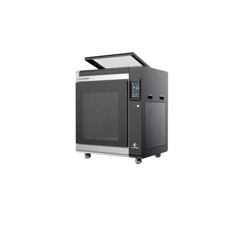 3D printeris Flashforge Creator 4A — būvēšanas tilpums 400×350×500 mm, 1,75 mm kvēldiegs, maks. gultnes temperatūra 120 °C, Wi‑Fi
