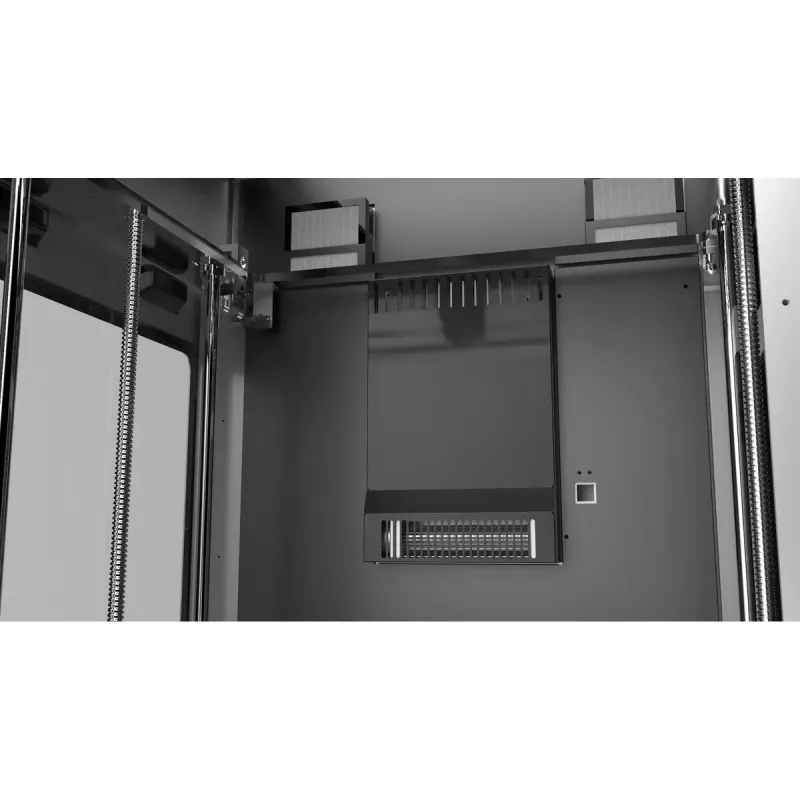 3D printeris Flashforge Creator 4A — būvēšanas tilpums 400×350×500 mm, 1,75 mm kvēldiegs, maks. gultnes temperatūra 120 °C, Wi‑Fi