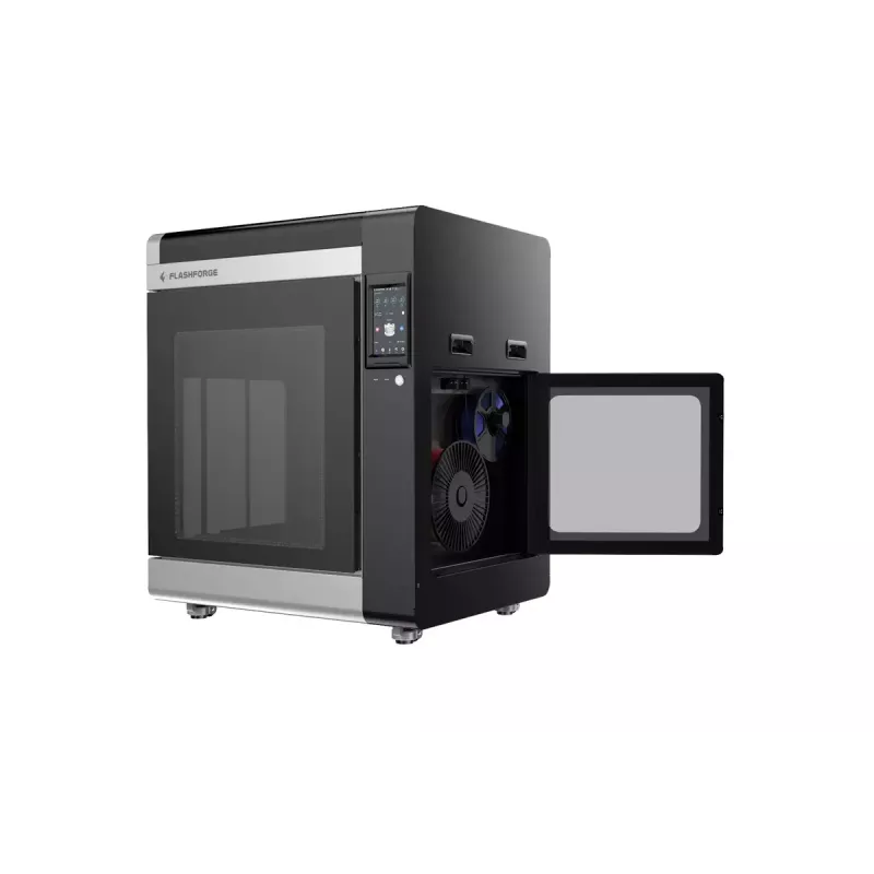 3D printeris Flashforge Creator 4A — būvēšanas tilpums 400×350×500 mm, 1,75 mm kvēldiegs, maks. gultnes temperatūra 120 °C, Wi‑Fi
