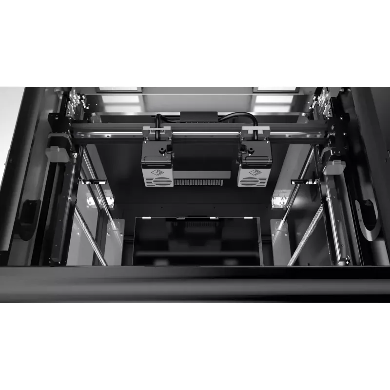 3D printeris Flashforge Creator 4A — būvēšanas tilpums 400×350×500 mm, 1,75 mm kvēldiegs, maks. gultnes temperatūra 120 °C, Wi‑Fi