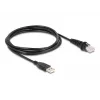DeLOCK USB svītrkodu skeneris 1D un 2D vadu savienojumam stacionārai uzstādīšanai